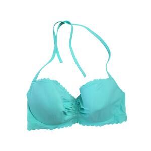 Victoria's Secret Bikini Swim Top 36D Womens Turqoise Padded Underwired Beachy